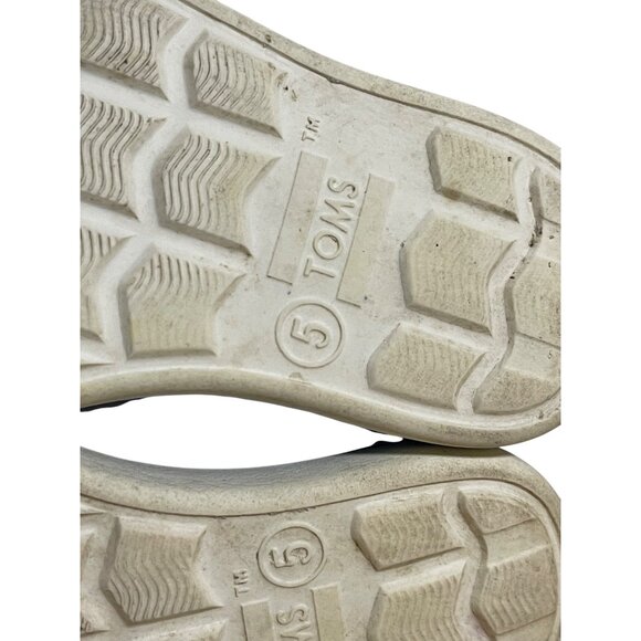 Toms Romper Shoes Perforated Blue Slip On Casual Unisex Size 5 - Picture 3 of 9